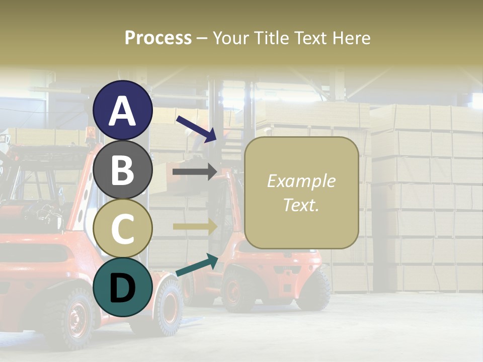 Orange Warehouse Horizontal PowerPoint Template