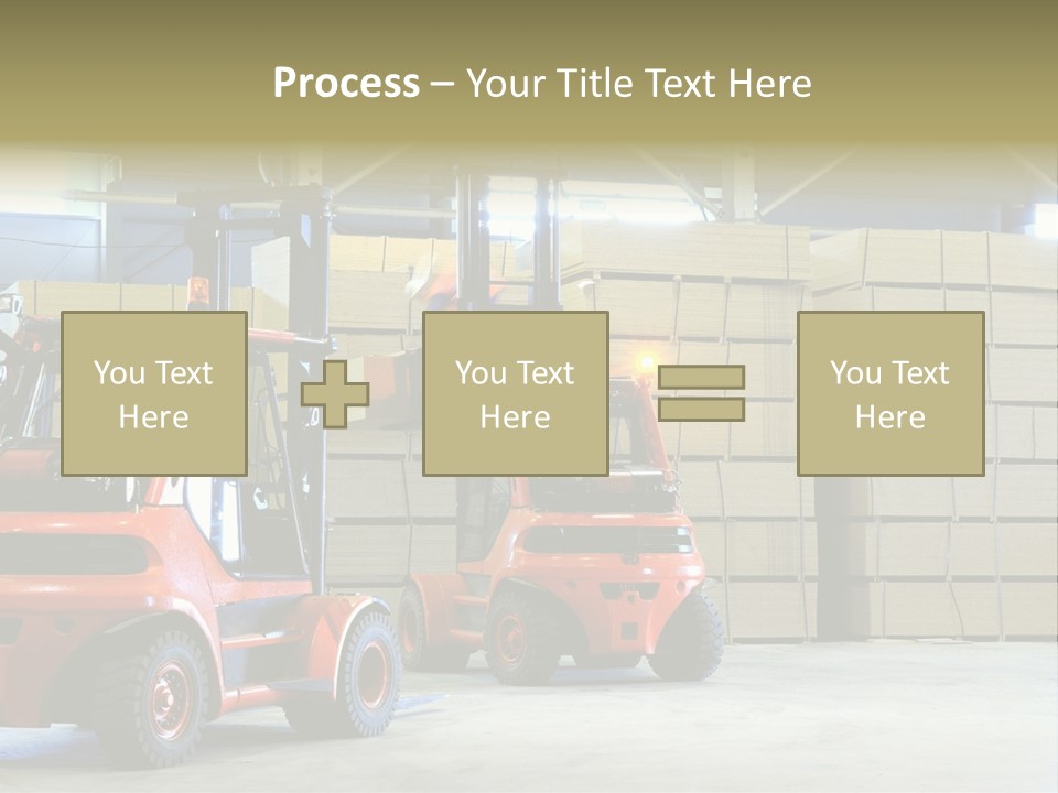 Orange Warehouse Horizontal PowerPoint Template