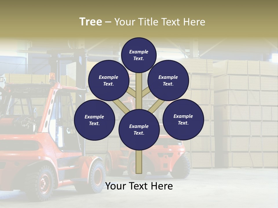 Orange Warehouse Horizontal PowerPoint Template