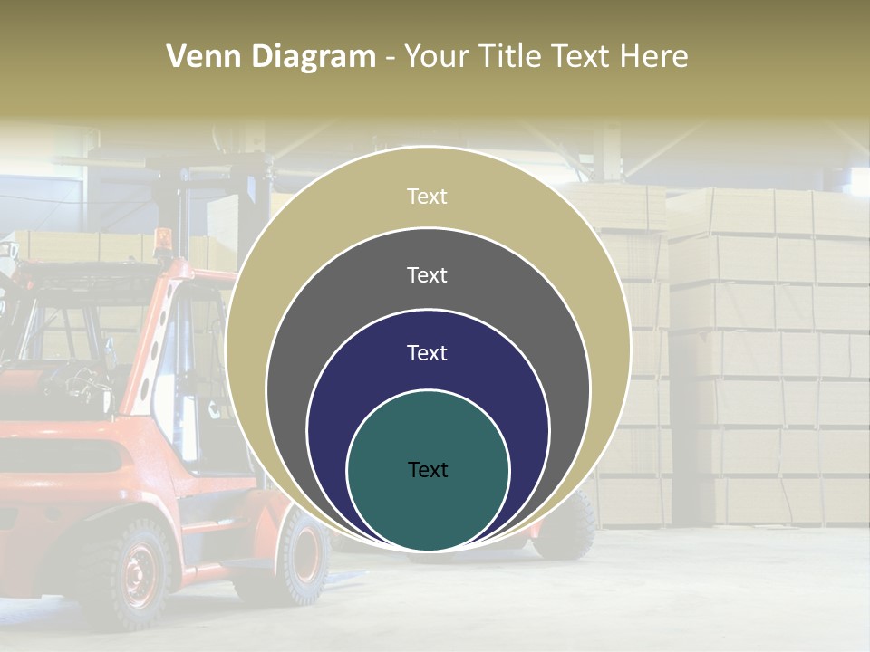 Orange Warehouse Horizontal PowerPoint Template