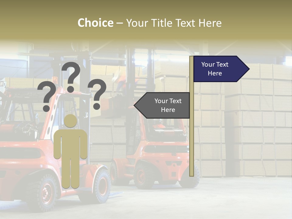Orange Warehouse Horizontal PowerPoint Template