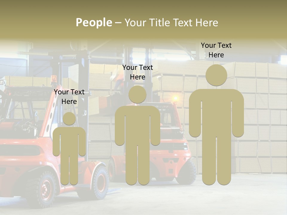 Orange Warehouse Horizontal PowerPoint Template