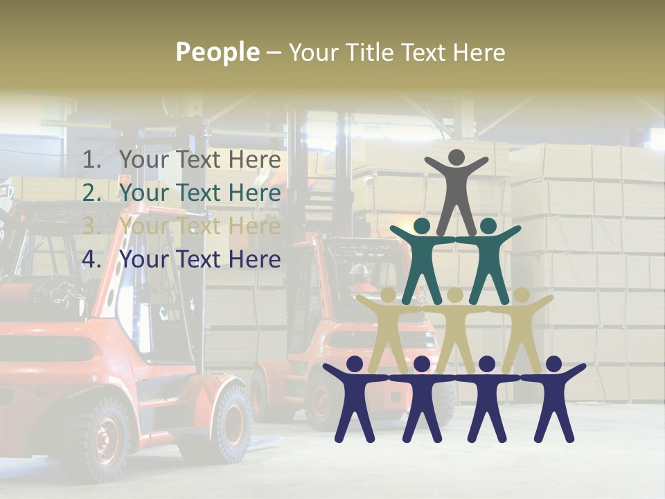 Orange Warehouse Horizontal PowerPoint Template