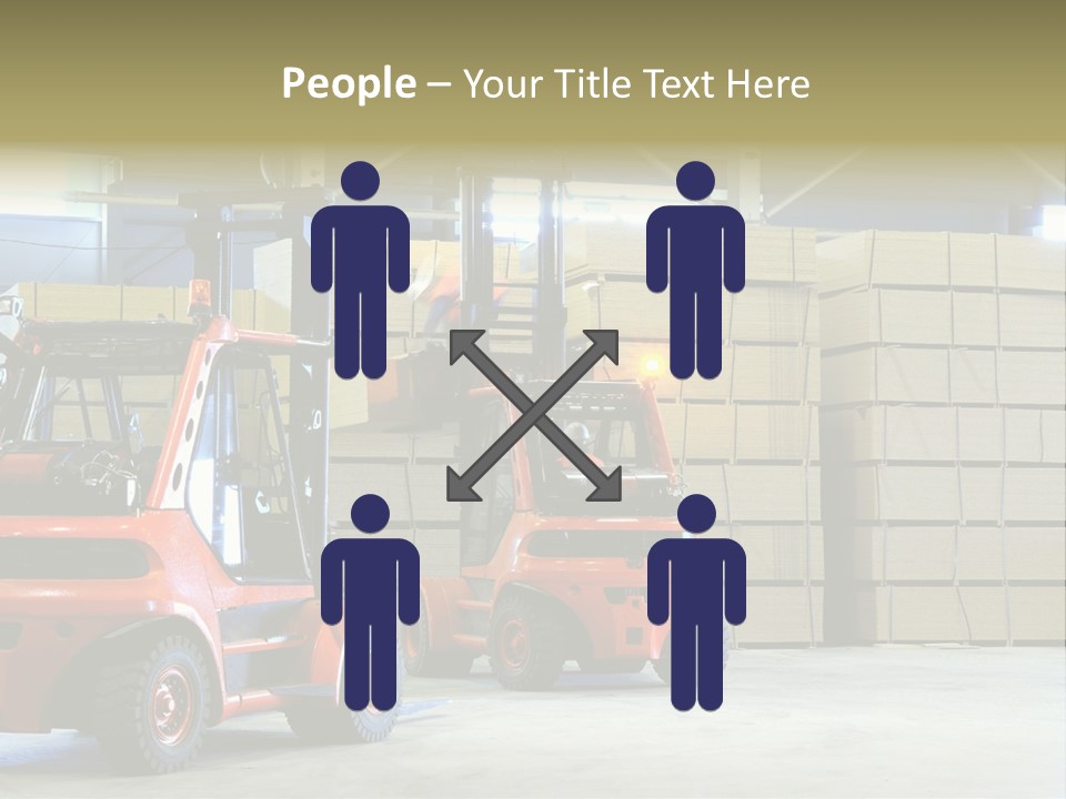 Orange Warehouse Horizontal PowerPoint Template