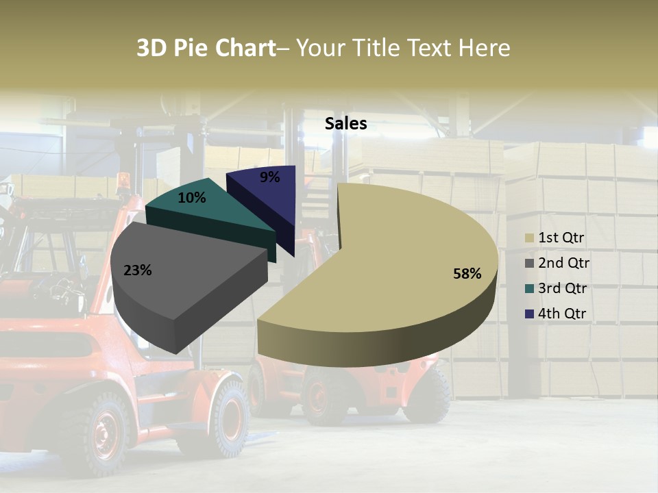 Orange Warehouse Horizontal PowerPoint Template