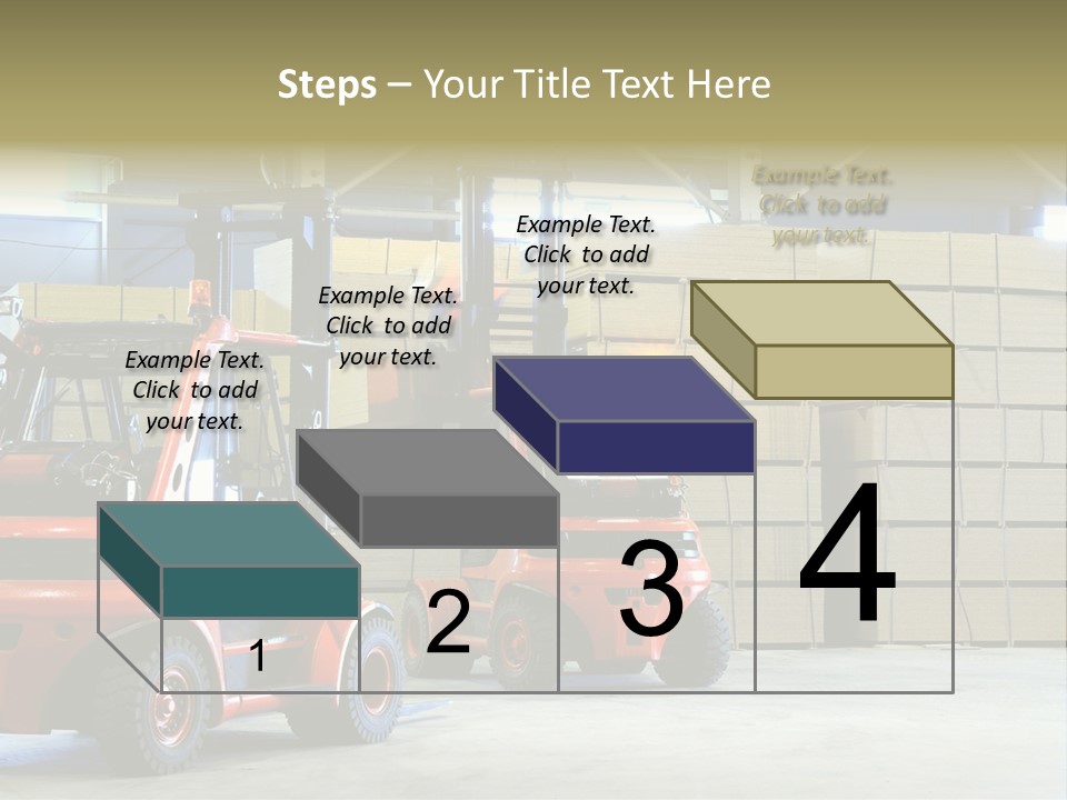Orange Warehouse Horizontal PowerPoint Template