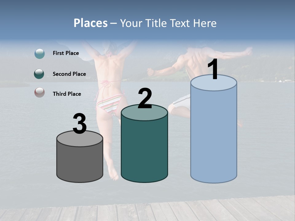 Red Holding Lips PowerPoint Template