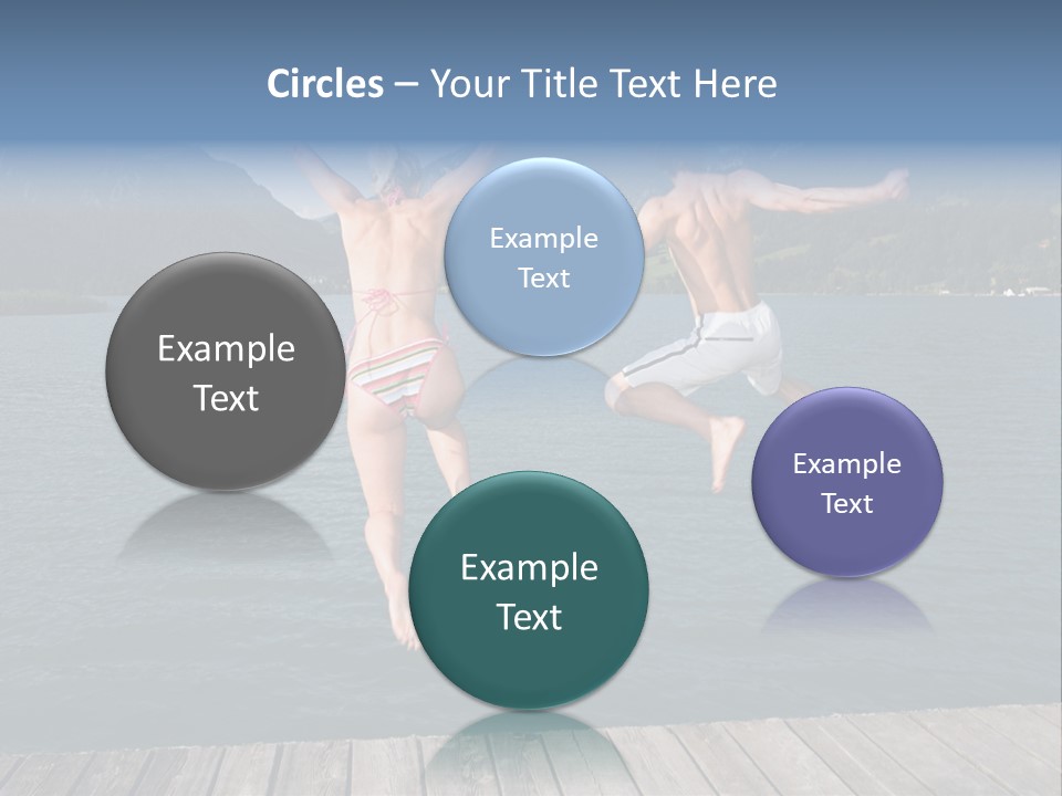 Red Holding Lips PowerPoint Template