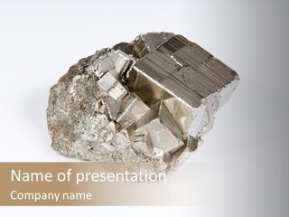 Bright Pyrite Find PowerPoint Template
