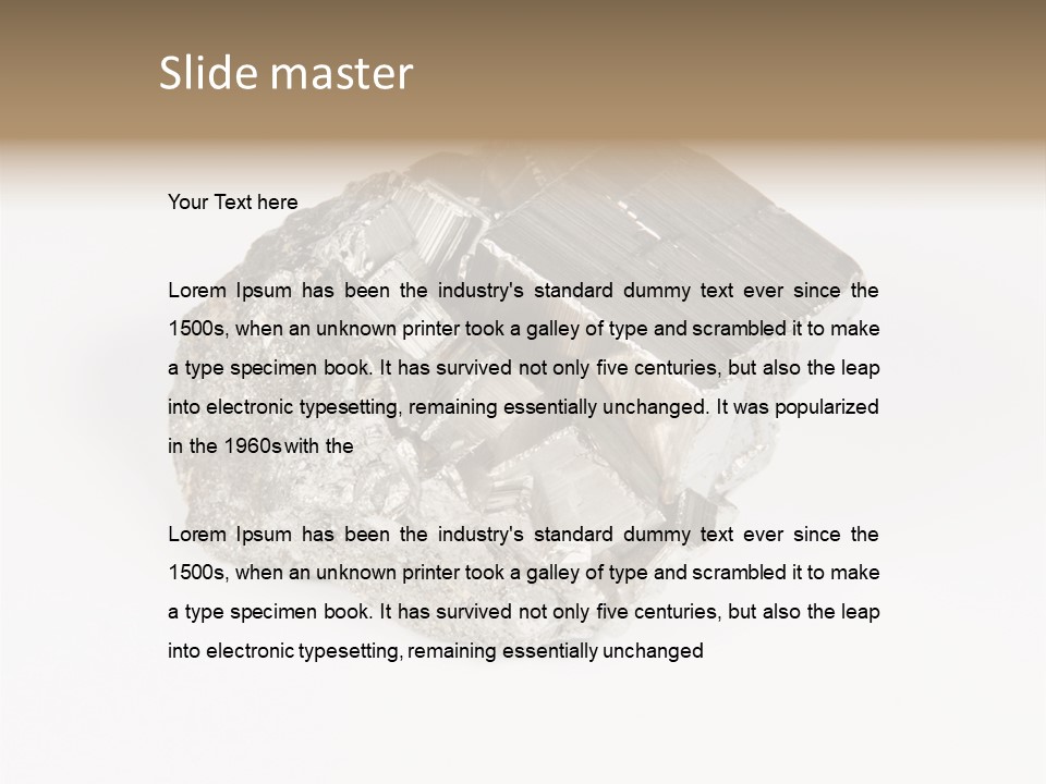 Bright Pyrite Find PowerPoint Template