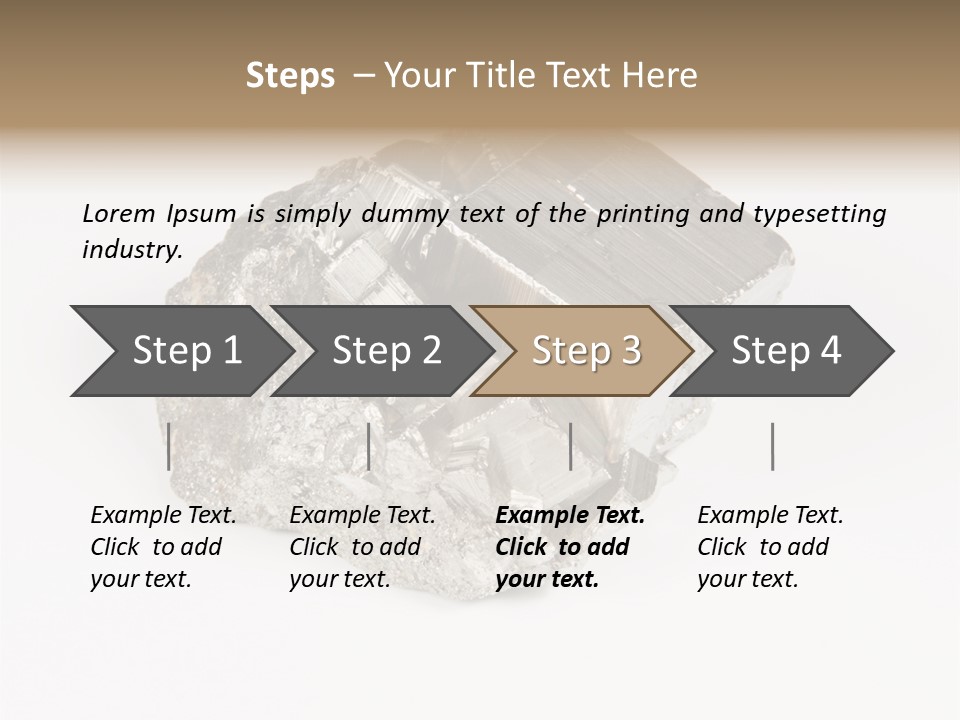 Bright Pyrite Find PowerPoint Template