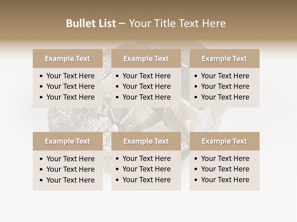 Bright Pyrite Find PowerPoint Template