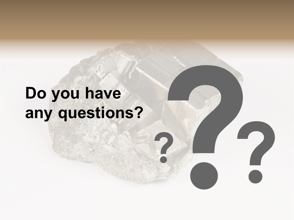 Bright Pyrite Find PowerPoint Template