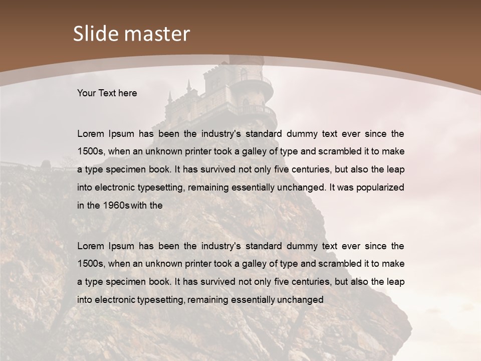 Journey Gnezdo Clouds PowerPoint Template