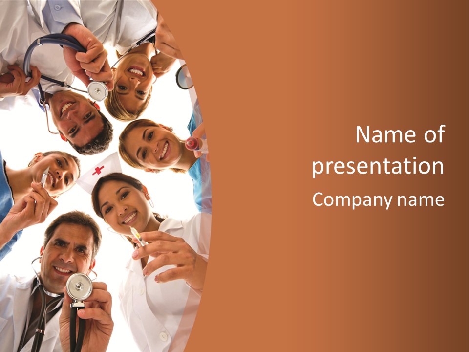 Instrument Medicine Girls PowerPoint Template