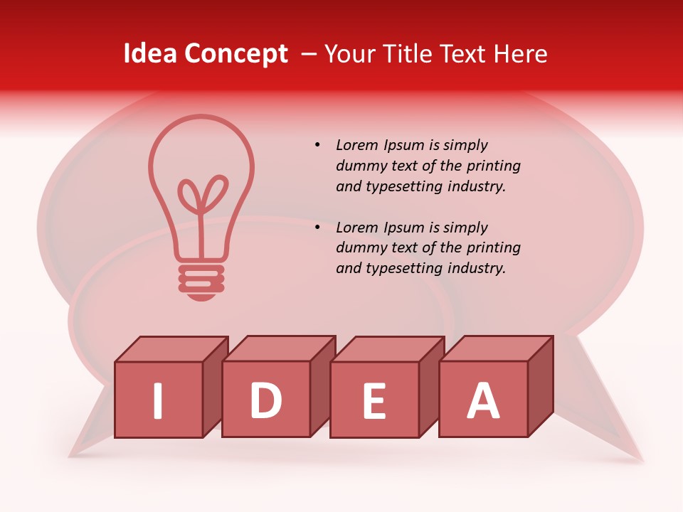 Empty Tought Idea PowerPoint Template
