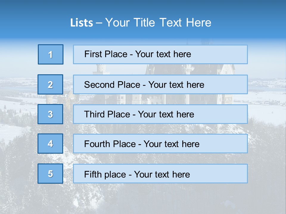 Snow Destination Legend PowerPoint Template