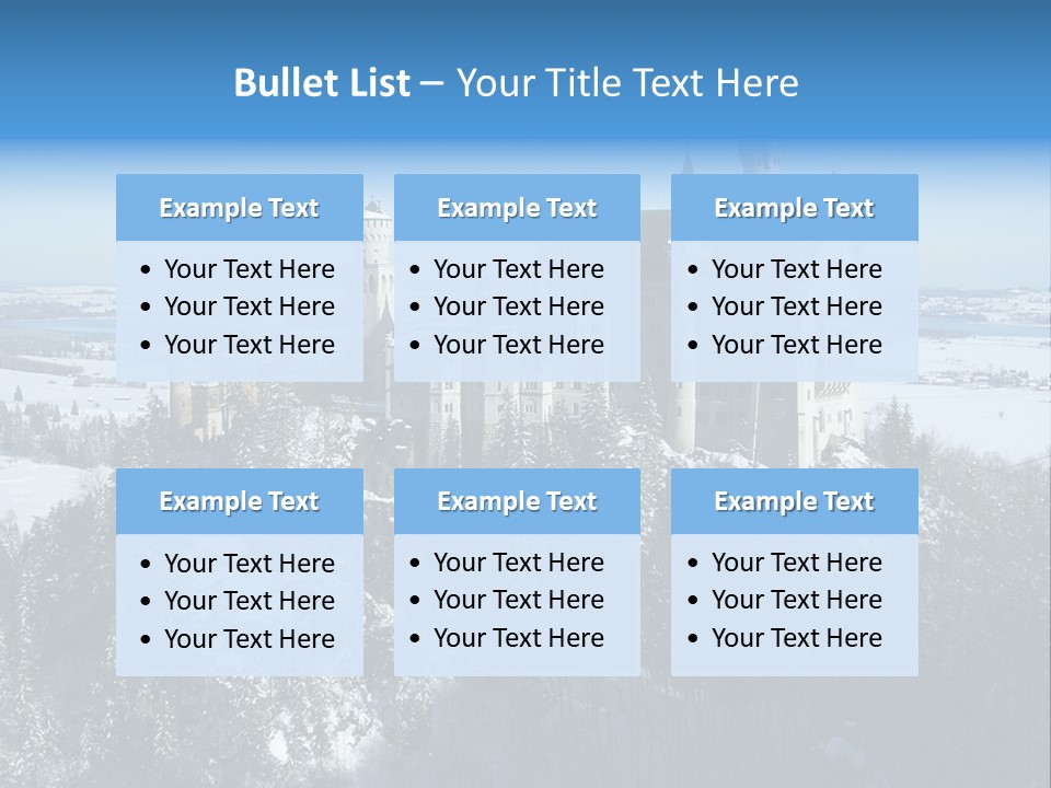 Snow Destination Legend PowerPoint Template
