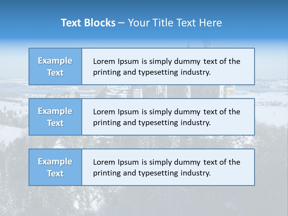 Snow Destination Legend PowerPoint Template