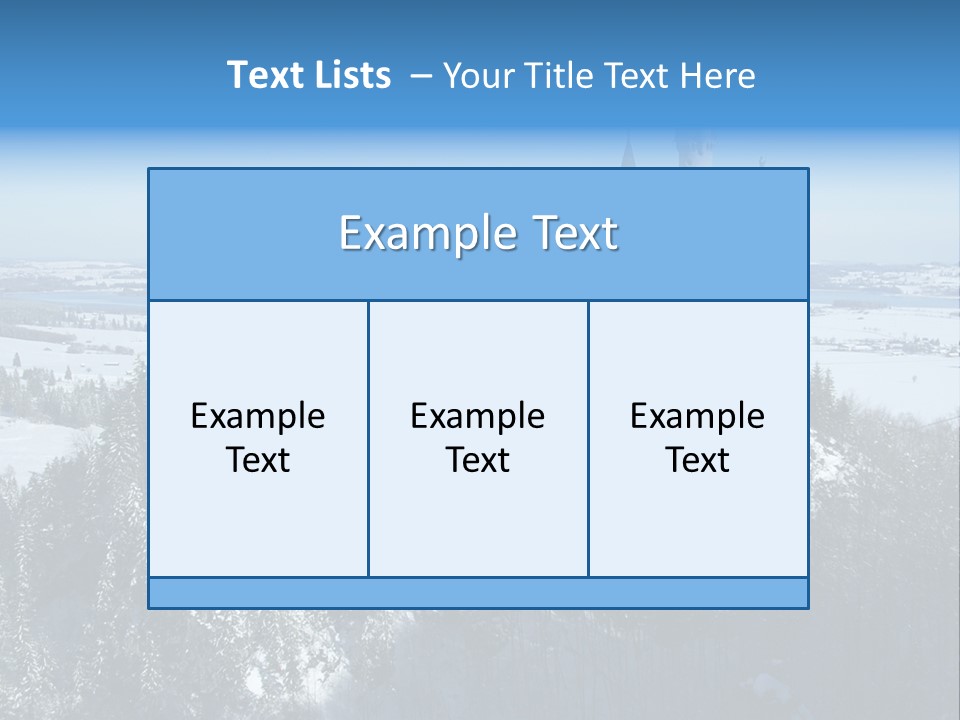 Snow Destination Legend PowerPoint Template
