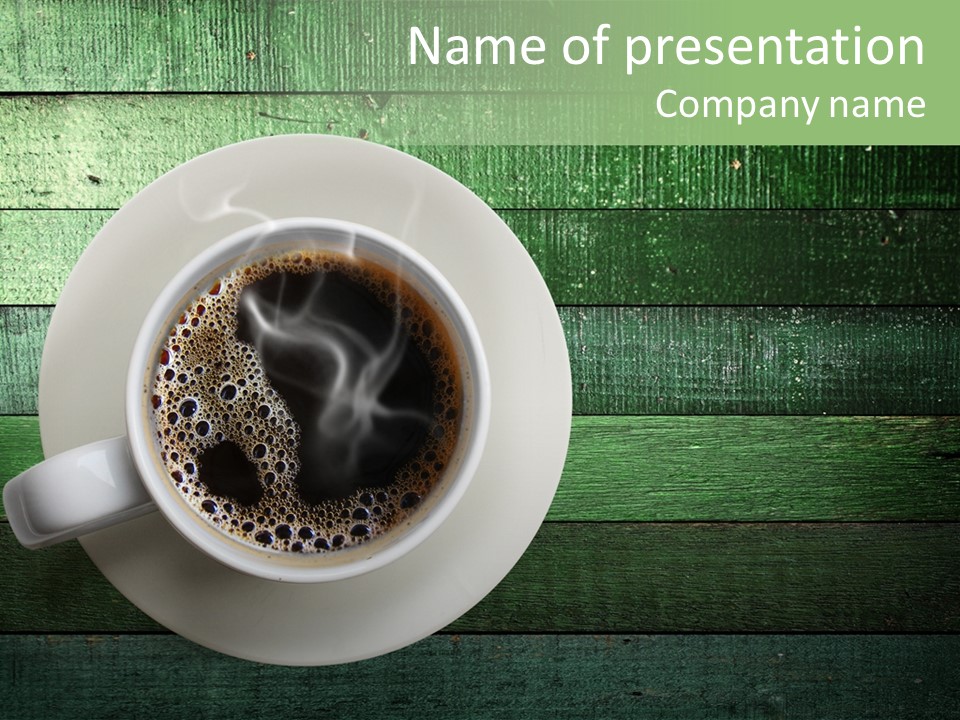 Decoration Mug Coffee PowerPoint Template