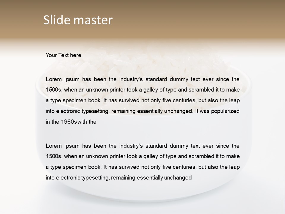 Steamed Long Cut PowerPoint Template