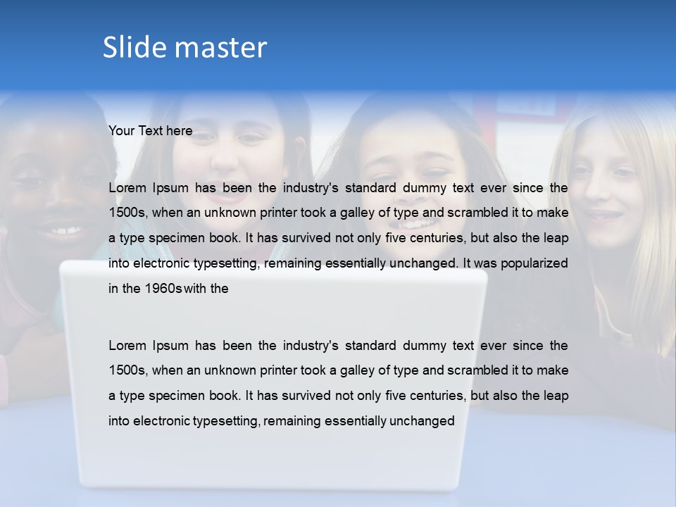 Primary Education Listening Pupil PowerPoint Template