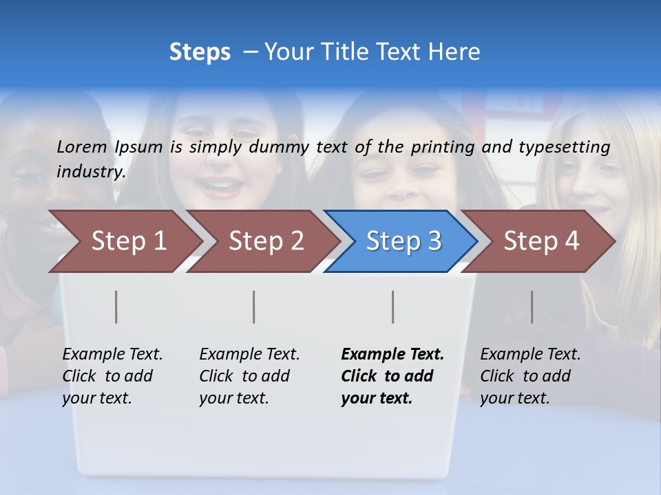 Primary Education Listening Pupil PowerPoint Template