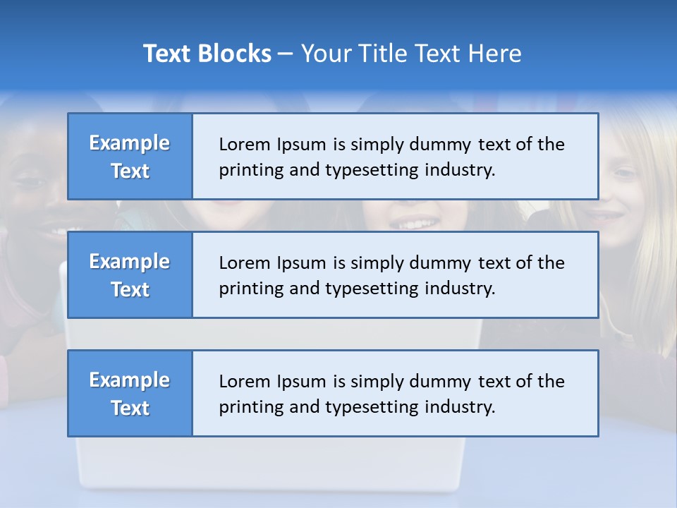 Primary Education Listening Pupil PowerPoint Template
