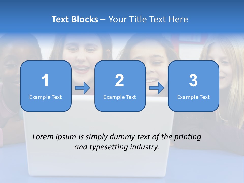 Primary Education Listening Pupil PowerPoint Template