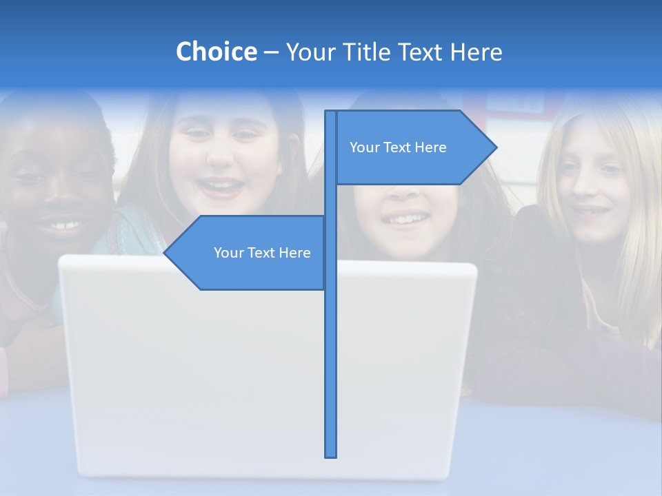 Primary Education Listening Pupil PowerPoint Template