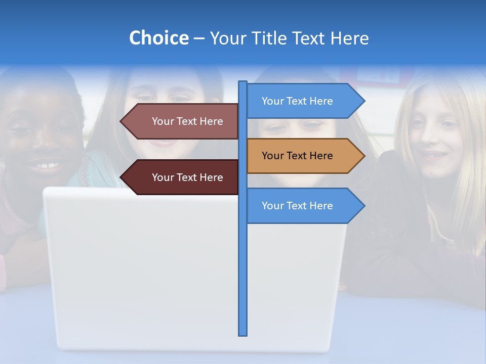 Primary Education Listening Pupil PowerPoint Template