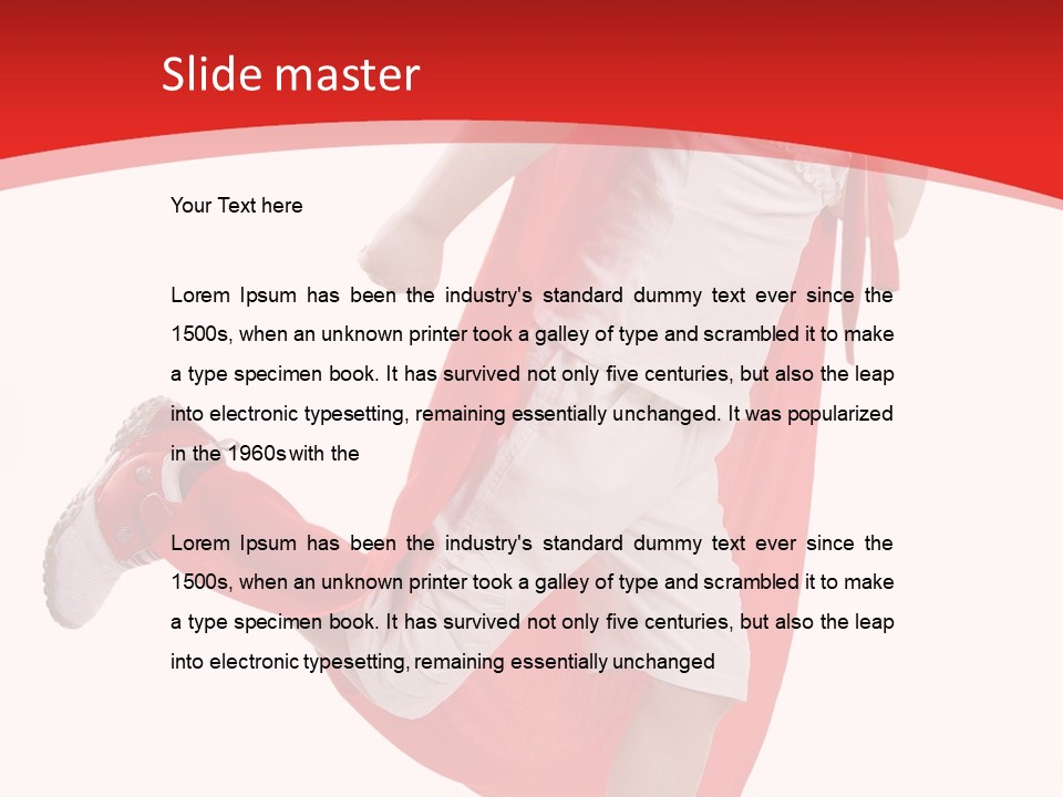 Child Girl Costume PowerPoint Template