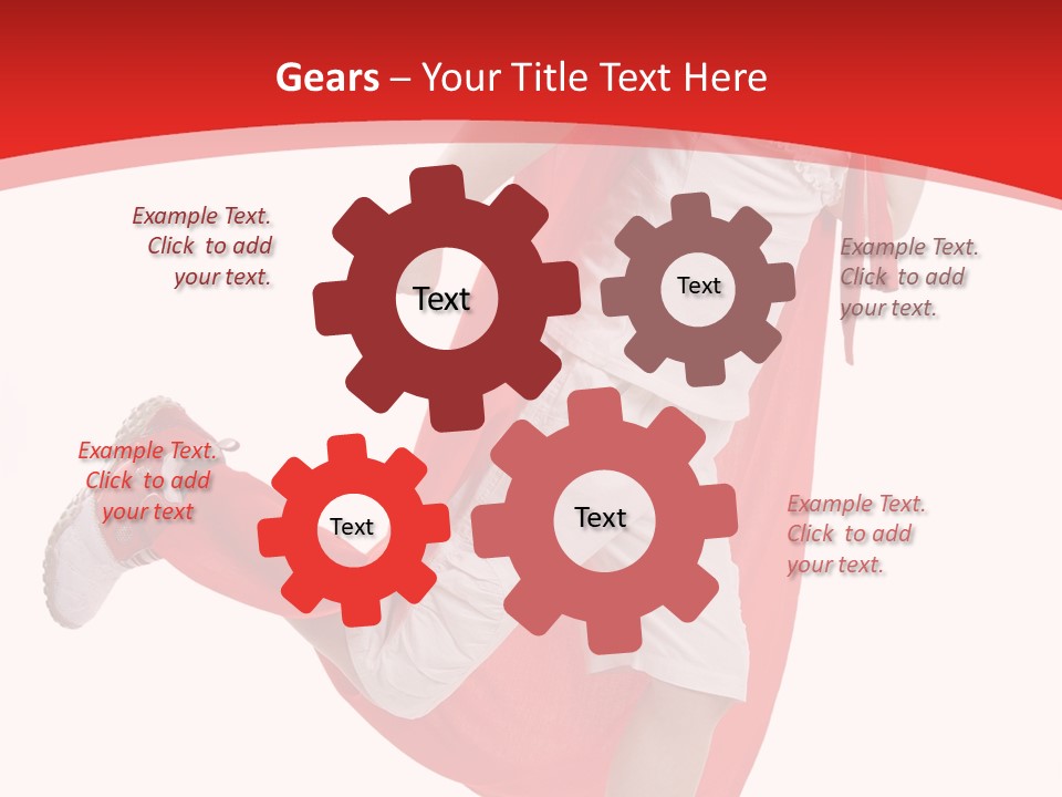 Child Girl Costume PowerPoint Template