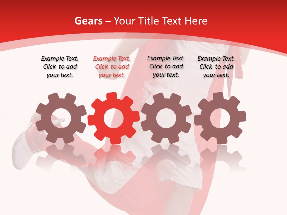 Child Girl Costume PowerPoint Template