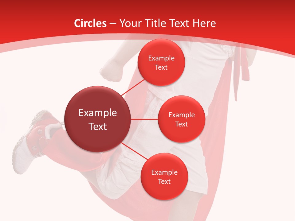 Child Girl Costume PowerPoint Template