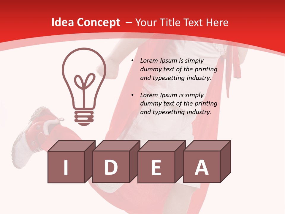 Child Girl Costume PowerPoint Template