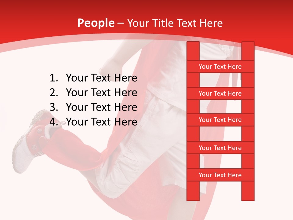 Child Girl Costume PowerPoint Template