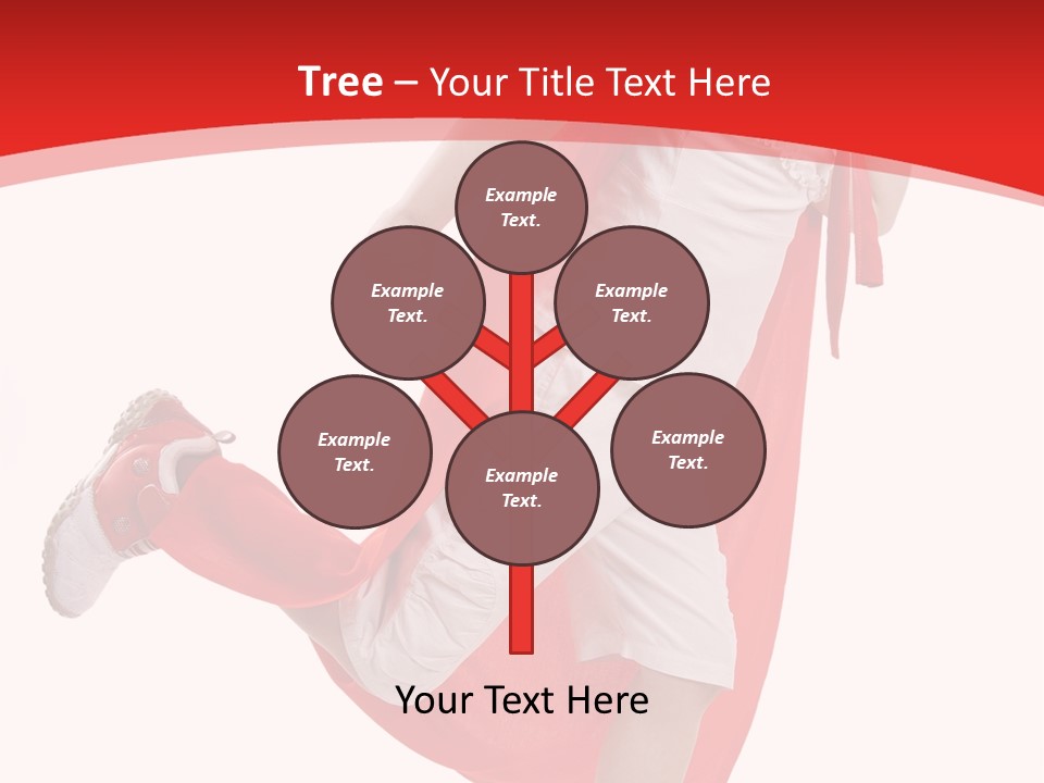 Child Girl Costume PowerPoint Template