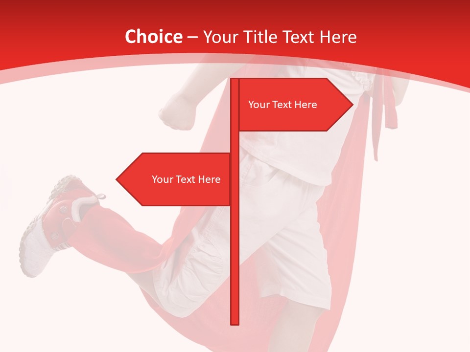 Child Girl Costume PowerPoint Template