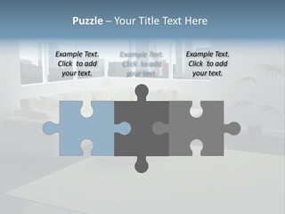 A Living Room With A Couch And A Coffee Table PowerPoint Template