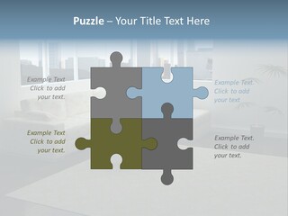 A Living Room With A Couch And A Coffee Table PowerPoint Template