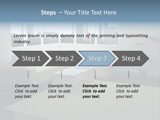 A Living Room With A Couch And A Coffee Table PowerPoint Template