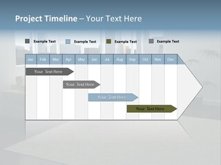 A Living Room With A Couch And A Coffee Table PowerPoint Template