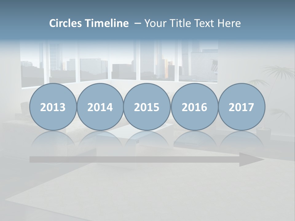 A Living Room With A Couch And A Coffee Table PowerPoint Template