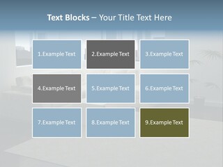 A Living Room With A Couch And A Coffee Table PowerPoint Template