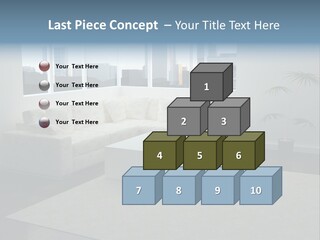A Living Room With A Couch And A Coffee Table PowerPoint Template