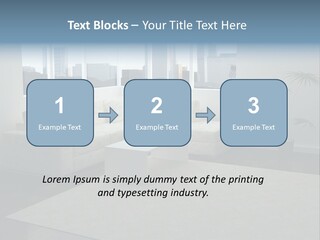 A Living Room With A Couch And A Coffee Table PowerPoint Template