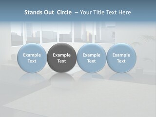 A Living Room With A Couch And A Coffee Table PowerPoint Template