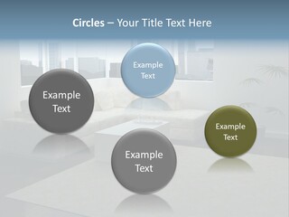 A Living Room With A Couch And A Coffee Table PowerPoint Template